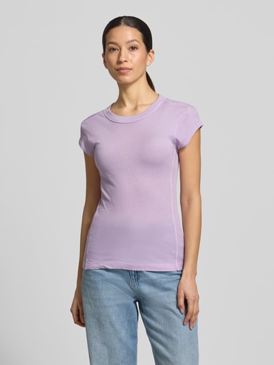 Marc O'Polo T-shirt o kroju slim fit z czystej bawełny Jasnofioletowy 4