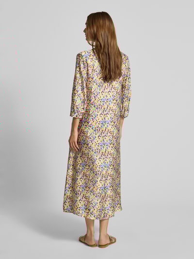 Rich & Royal Midi-jurk met V-hals Bordeaux - 5