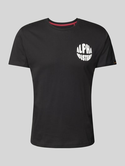 Alpha Industries T-Shirt mit Label-Print Black 2