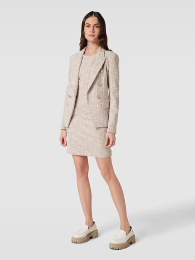 Liu Jo White Blazer met structuurmotief Beige - 1