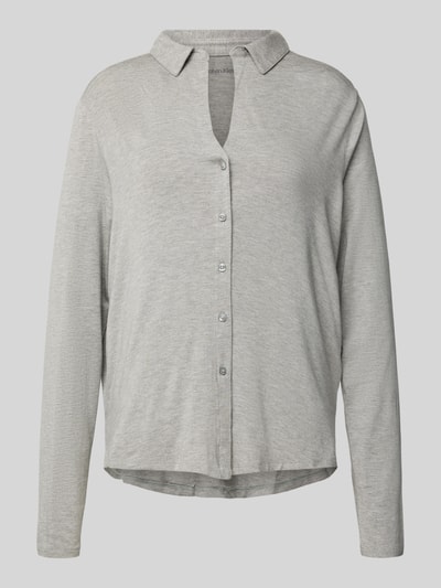 Calvin Klein Underwear Góra od piżamy z wykładanym kołnierzem i listwą guzikową Jasnoszary 1