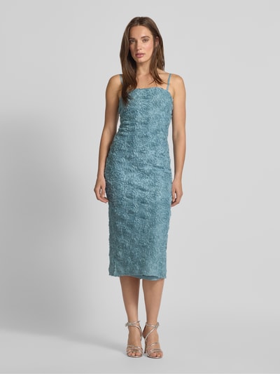 Zero Sukienka midi z ozdobnym obszyciem Błękitny 4