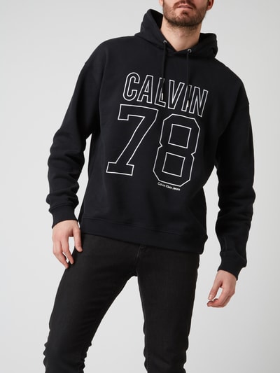 Calvin Klein Jeans Hoodie mit Logo-Stickerei Black 4