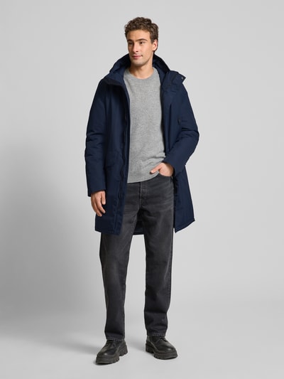 ECOALF Jacke in Überlänge Modell 'ICEBERG' Marine 1