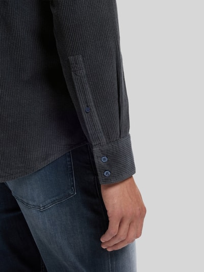 BOSS Orange koszula casualowa o kroju regular fit z czystej bawełny model 'Relegant' Granatowy 6