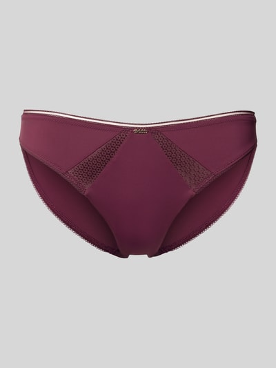 BOSS Slip met kanten details  Bordeaux - 1