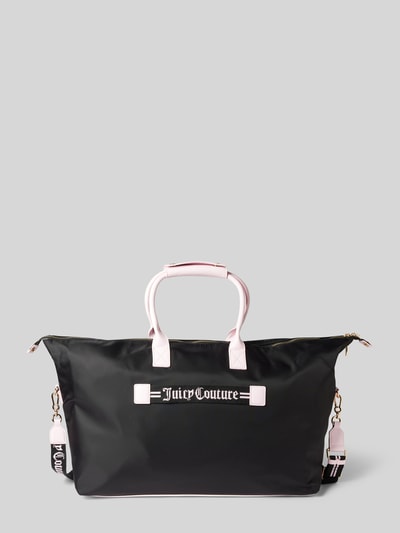 Juicy Couture Torba weekendowa z detalem z logo Czarny 1