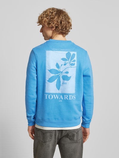 Blend Sweatshirt met statementprint, model 'JANKO' Blauw - 5