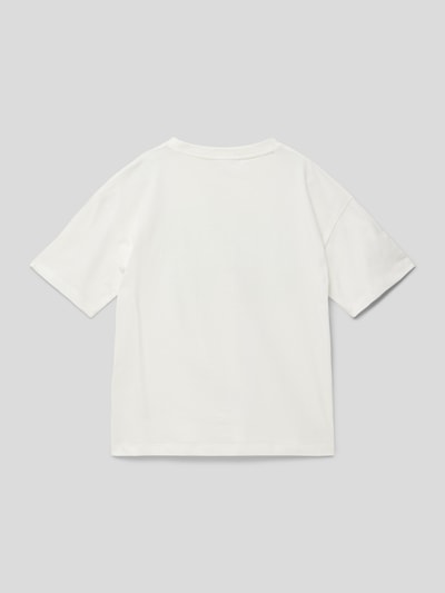 Lacoste T-shirt met logostitching Wit - 3