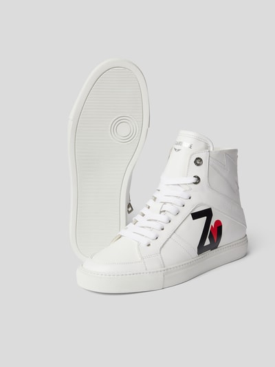 Zadig & Voltaire High-Top-Sneaker mit Label-Print Weiss 5