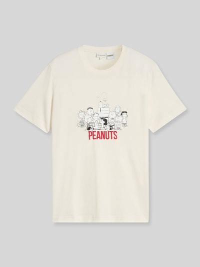 Tom Tailor Regular Fit T-Shirt aus reiner Baumwolle mit Peanuts®-Print Weiss 2