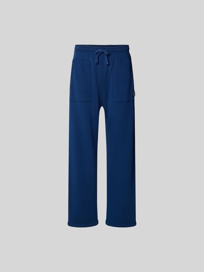 Produktfoto, Straight Fit Sweatpants mit Logo-Detail von Kenzo in Blau aus reiner Baumwolle, aufgesetzte Taschen, elastischer Bund mit Tunnelzug.