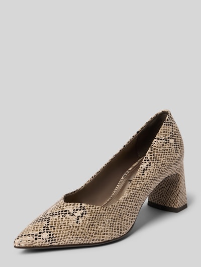 Tamaris Pumps met all-over motief Beige - 1
