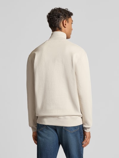 Wood Wood Sweatshirt met opstaande kraag en ritssluiting, model 'Jack' Beige - 5