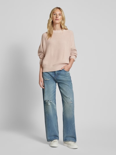 Jake*s Casual Gebreide pullover met raglanmouwen Lichtroze - 1