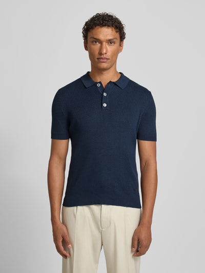 JOOP! COLLECTION Slim Fit Poloshirt mit Strukturmuster Marine 4