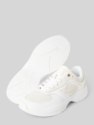 Tommy Hilfiger Ledersneaker mit Label-Details Modell 'CHUNKY RUNNER' Weiss 4