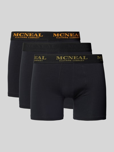 MCNEAL Trunks mit Label-Stitching im 3er-Pack Black 1