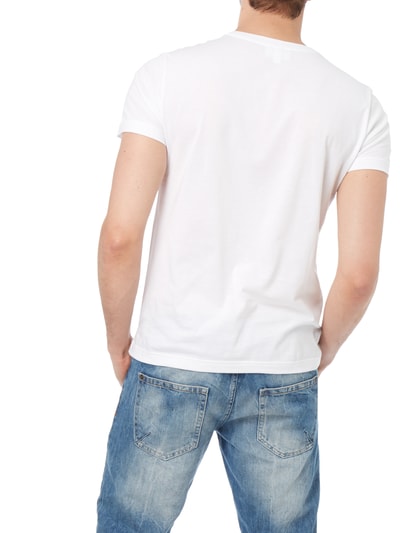 Lacoste Regular Fit T-Shirt mit Logo-Aufnäher Weiss 5