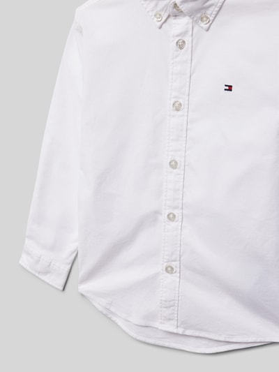 Tommy Hilfiger Kids Hemd mit Button-Down-Kragen Weiss 2