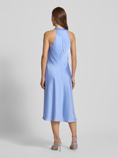 Lauren Ralph Lauren Knielanges Cocktailkleid mit Neckholder Hellblau 5