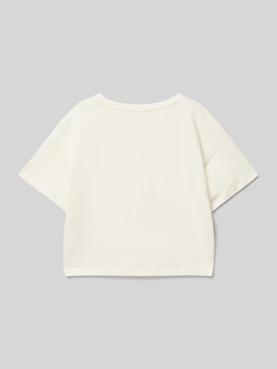 Tom Tailor Comfort Fit T-Shirt aus reiner Baumwolle Offwhite 3