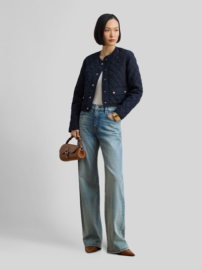 Lauren Ralph Lauren Kort fit gewatteerd jack met klepzakken model 'CENWAY' Marineblauw - 1