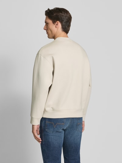 Emporio Armani Sweatshirt mit Label-Stitching Offwhite 5