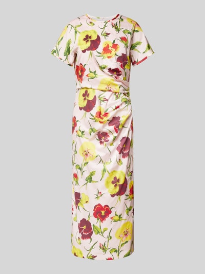 Weekend Max Mara Sukienka midi z kwiatowym wzorem model ‘KIM’ Różowy 2