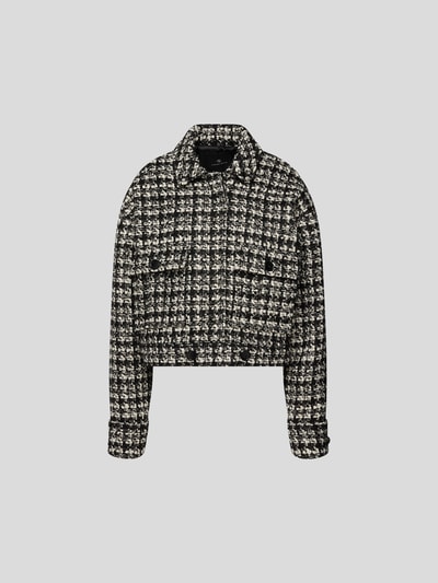 Anine Bing Jacke in Bouclé-Optik Schwarz 2