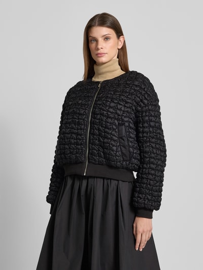 Jake*s Collection Gewatteerd jack met ritssluiting Zwart - 4