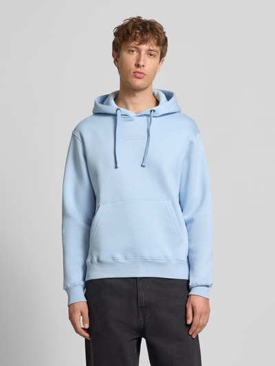 Alpha Industries Bluza z kapturem, nadrukiem z logo i kieszenią kangurką Jasnoniebieski 4