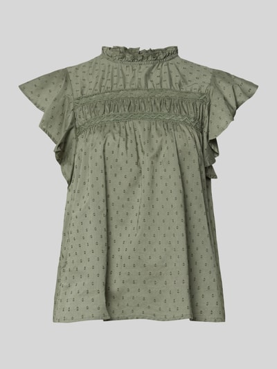 VERO MODA Regular Fit Blusentop aus reiner Baumwolle Modell 'TRINE' Schilf 2