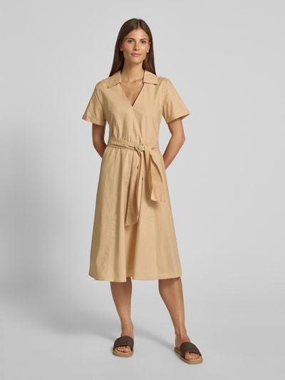 Liu Jo White Jurk met V-hals Beige - 4