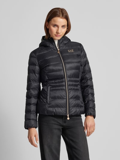 EA7 Emporio Armani Steppjacke mit Kapuze Black 4