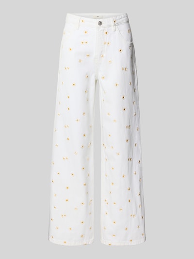 MANGO Wide Fit Jeans mit 5-Pocket-Design Offwhite 2