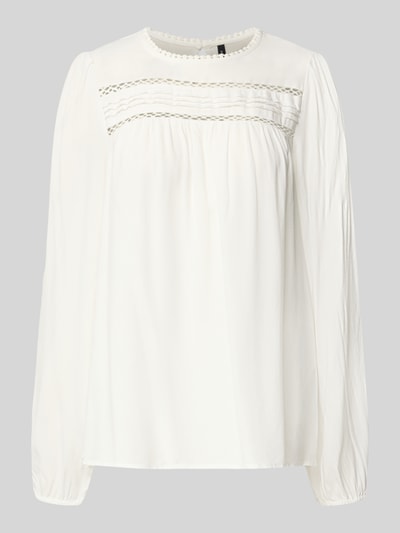 Vero Moda Regular Fit Langarmbluse aus reiner Viskose Modell 'DEBBIE' Weiss 2