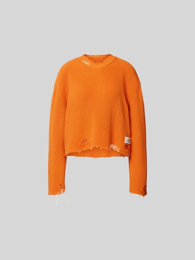 MM6 Maison Margiela Pullover im Used-Look Orange 2