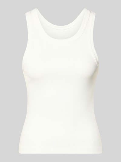 ONLY Tank top o kroju slim fit z mieszanki bawełny ekologicznej model 'VAL' Złamany biały 2