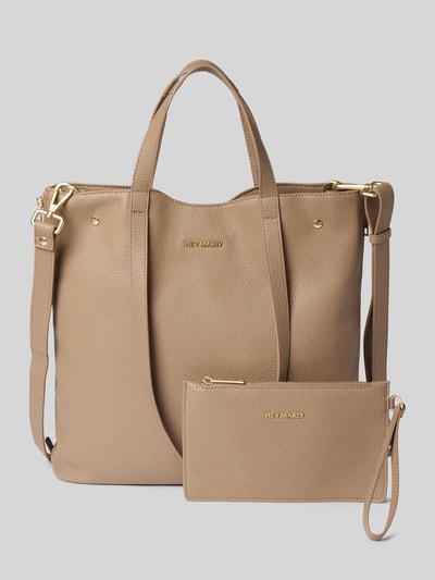 Hey Marly Shopper aus Rindsleder Modell 'Pretty Pal' Taupe 2