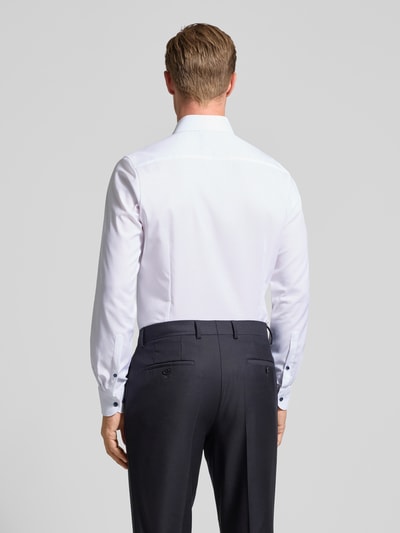OLYMP Level Five Koszula biznesowa o kroju slim fit z kołnierzykiem typu kent Biały 5