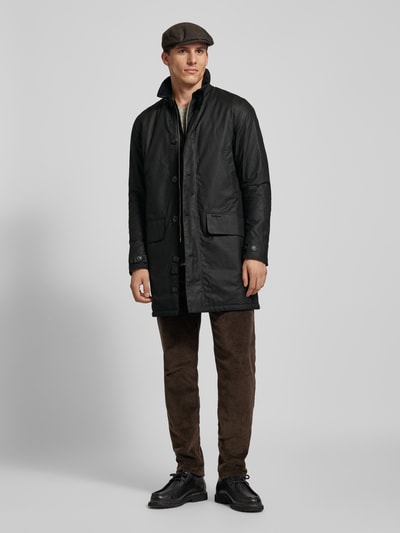 Barbour Jacke mit Pattentaschen Modell 'WAX MAC' BLACK 1