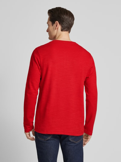 Lerros Longsleeve mit Knopfleiste Modell 'SERAFINO' Rot 5