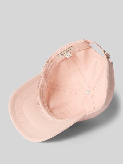 Produktfoto, Basecap uit puur katoen met labelstitching van Gant, zachte effen stof, verstevigde klep, in grootte verstelbaar