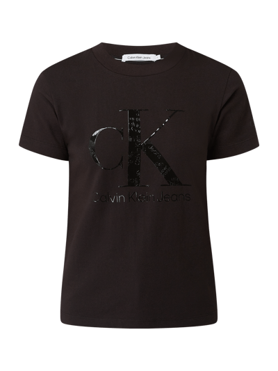 Calvin Klein Jeans T-shirt z bawełny  Czarny 2