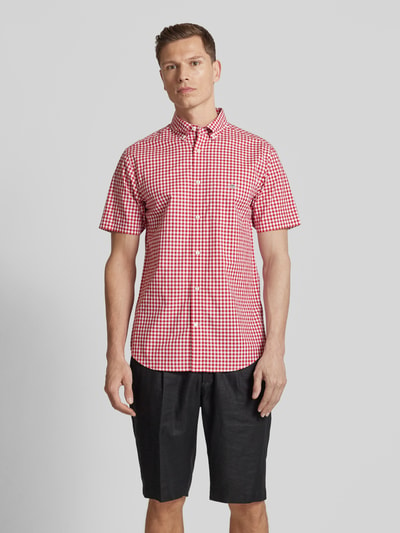 Gant Freizeithemd mit Button-Down-Kragen Dunkelrot 4