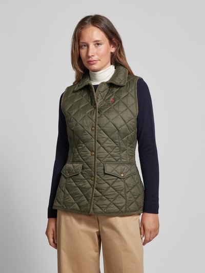 Polo Ralph Lauren Bodywarmer met labelstitching Olijfgroen - 4