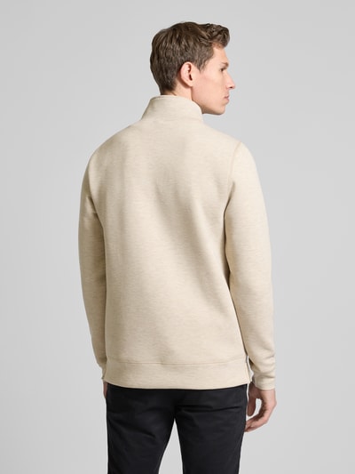 Casual Friday Sweatshirt met opstaande kraag, model 'Sebastian' Beige - 5