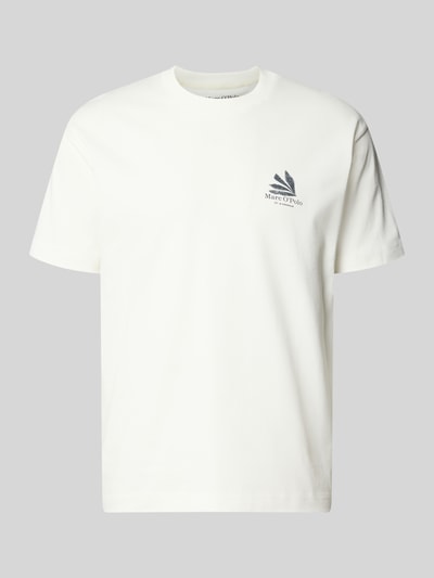 Produktfoto, Relaxed Fit T-Shirt aus reiner Baumwolle von Marc O'Polo, Optik: Unifarben, Passform: Relaxed-Fit, Label-Print, Rundhals, Ärmelform: Kurzarm, Materialverarbeitung: Jersey, Material: Reine Baumwolle
