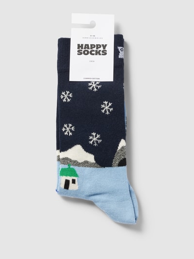 Happy Socks Skarpety z nadrukiem z motywem Ciemnoniebieski 3